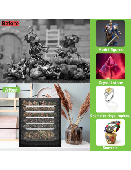 Caja de Almacenamiento WELIDAY para Miniaturas 33x25.4x40.6cm