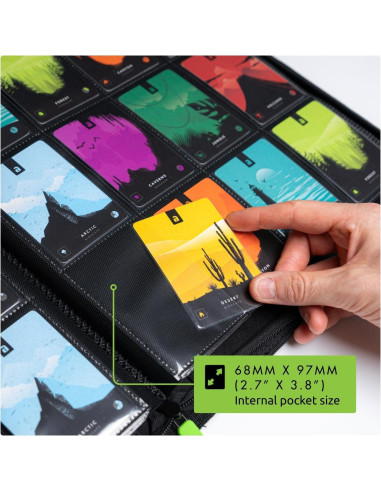 Carpeta con Cremallera Vault X Exo-Tec 12 Bolsillos Negro