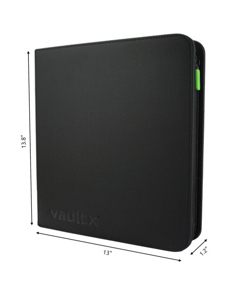 Carpeta con Cremallera Vault X Exo-Tec 12 Bolsillos Negro