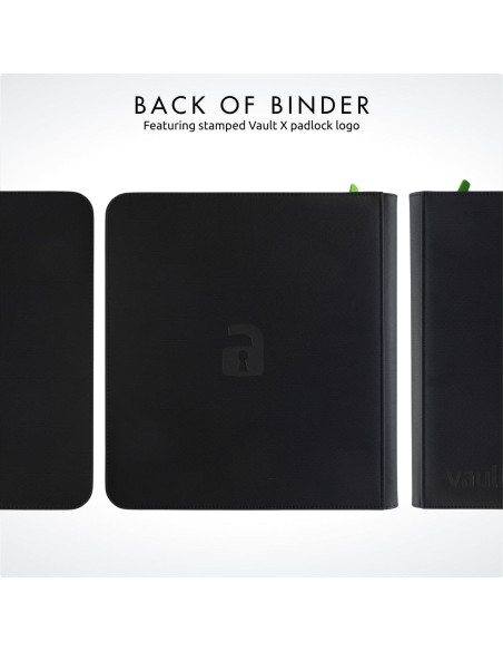 Carpeta con Cremallera Vault X Exo-Tec 12 Bolsillos Negro