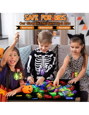 Set de 82 Criaturas Brillantes Halloween Officygnet - Juguetes