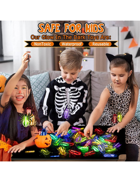 Set de 82 Criaturas Brillantes Halloween Officygnet - Juguetes