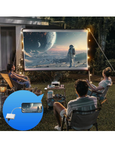 Adaptador Lightning a HDMI FEINODI con USB y Micrófono - Blanco 2