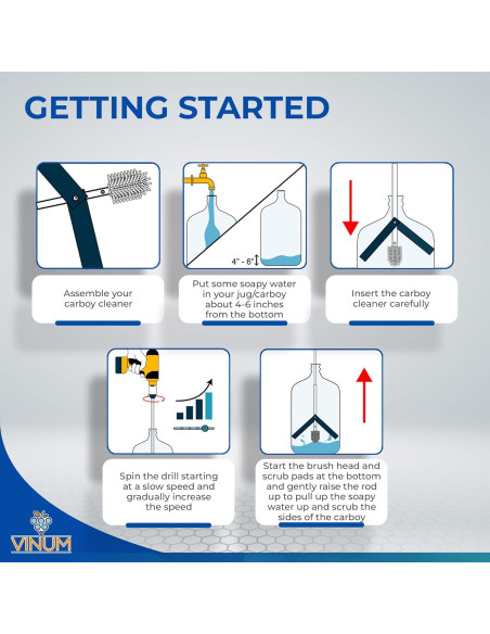 Limpiador de Carboys VINUM - Cepillo de Botella 68.58 cm