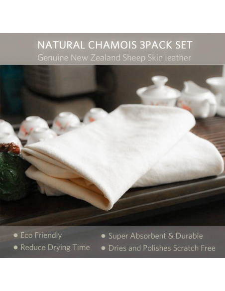 Paño de Chamois Natural River Lake 88.9x61 cm para Autos