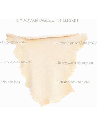 Paño de Chamois Natural River Lake 88.9x61 cm para Autos