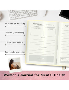Diario de Salud Mental para Mujeres Burn Bright A5 Lino 2
