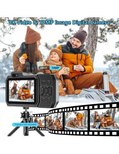 Cámara Submarina SPUNALP CD13 8K 70MP Impermeable 10M