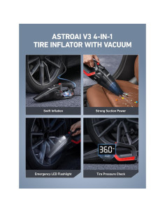 Compresor de Aire Portátil AstroAI AIRUN V3 4-en-1 150 PSI 2