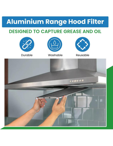 Filtro de Reemplazo Filter Everything para Campana Extractora 29.85x36.20cm