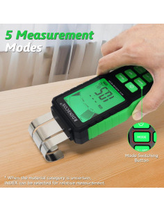 Medidor de Humedad Sin Puntas RDINSCOS MT75 - 40 mm, LCD 2