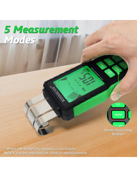 Medidor de Humedad Sin Puntas RDINSCOS MT75 - 40 mm, LCD