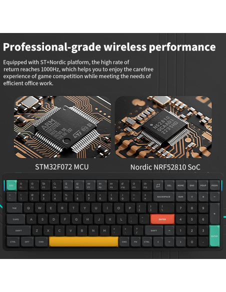 Teclado Mecánico Inalámbrico NuPhy Air96 V2 - Gateron Marrón - RGB