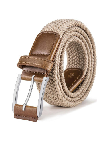 Cinturón Elástico Trenzado Bulliant para Hombres 3.5 cm