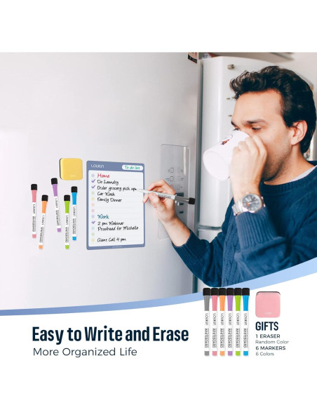 Listas de Verificación Borrado en Seco Loukin 4 Paquete 15x20cm