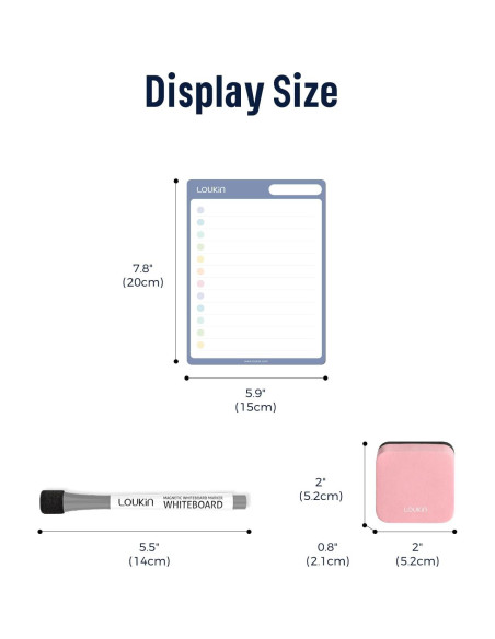 Listas de Verificación Borrado en Seco Loukin 4 Paquete 15x20cm