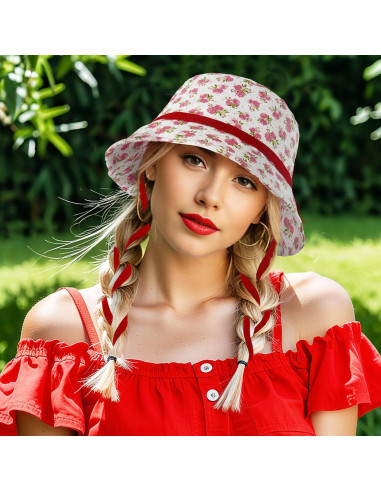 Sombrero de Cubo Reversible Docila para Mujeres Floral