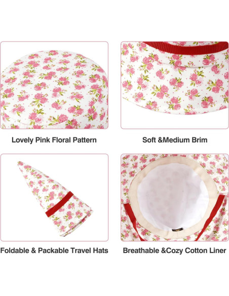 Sombrero de Cubo Reversible Docila para Mujeres Floral