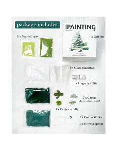 Kit de Fabricación de Velas DIY LPUSA Suculentas 396g 2