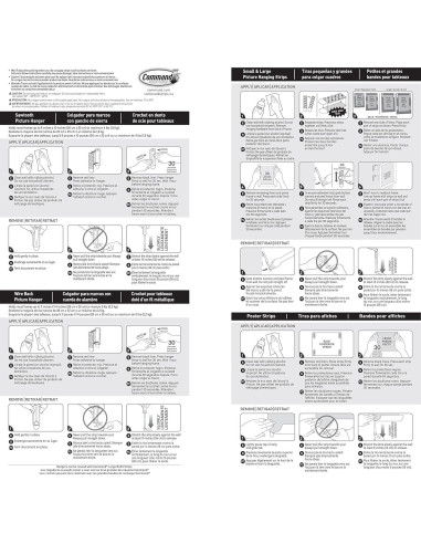 Kit de Colgadores de Imágenes Command 3M - 15 Imágenes, Blanco