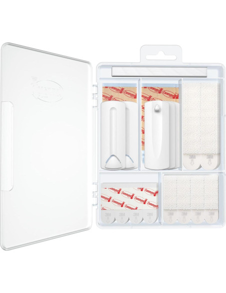 Kit de Colgadores de Imágenes Command 3M - 15 Imágenes, Blanco
