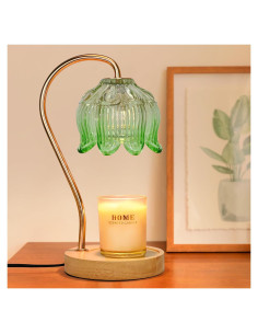 Lámpara Calentadora de Velas NONVJJ Verde con Temporizador
