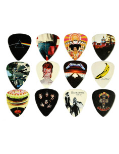 Set de 12 Púas de Guitarra Clásicas con Bolsa - 0.46 a 1.2 mm