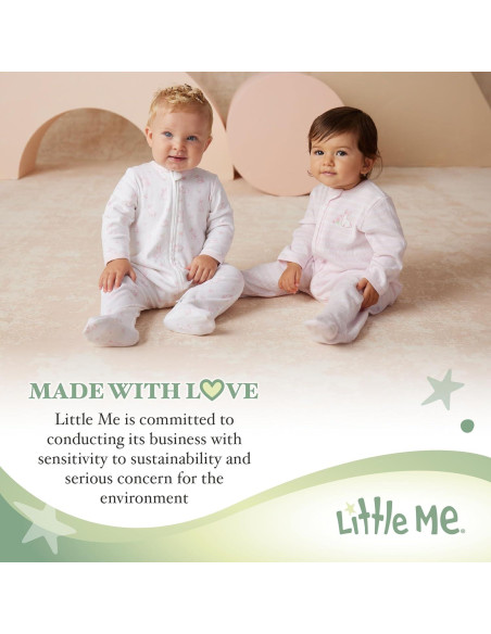 Conjunto de 2 Piezas para Bebé Little Me 0-3 Meses Algodón Conjunto de 2 Piezas para Bebé Little Me 0-3 Meses Algodón