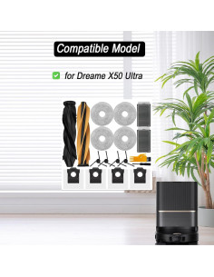 Kit de Accesorios para Aspiradora Robot Dreame X50 Ultra 2