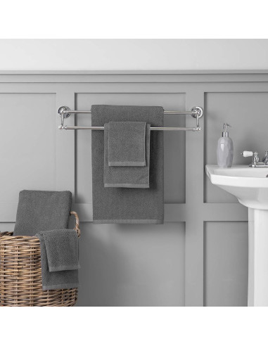 Juego de Toallas de Algodón 100% Welhome Franklin 6 Piezas 600 GSM