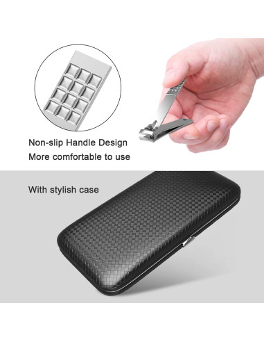 Kit de Manicura y Pedicura Tseoa 12 Piezas Estuche Viaje