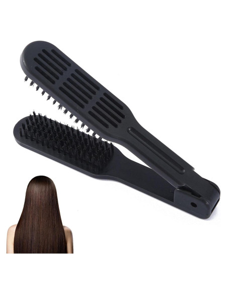 Cepillo Alisador Doble Cara JIANWEI Negro 23x4cm 140g