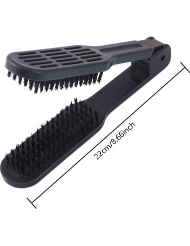 Cepillo Alisador Doble Cara JIANWEI Negro 23x4cm 140g