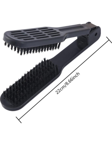 Cepillo Alisador Doble Cara JIANWEI Negro 23x4cm 140g