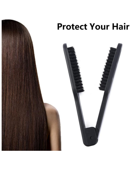 Cepillo Alisador Doble Cara JIANWEI Negro 23x4cm 140g