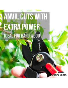Tijeras de Podar Anvil AlpineReach - Acero Alto Carbono 21cm 2