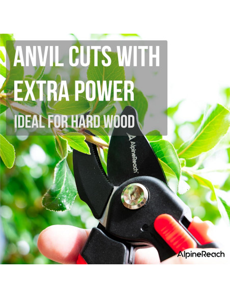 Tijeras de Podar Anvil AlpineReach - Acero Alto Carbono 21cm