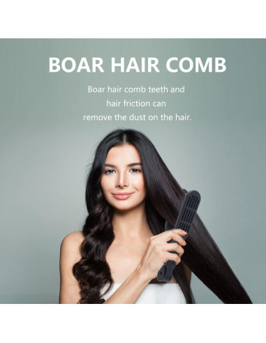 Cepillo Alisador Doble Cara JIANWEI Negro 23x4cm 140g