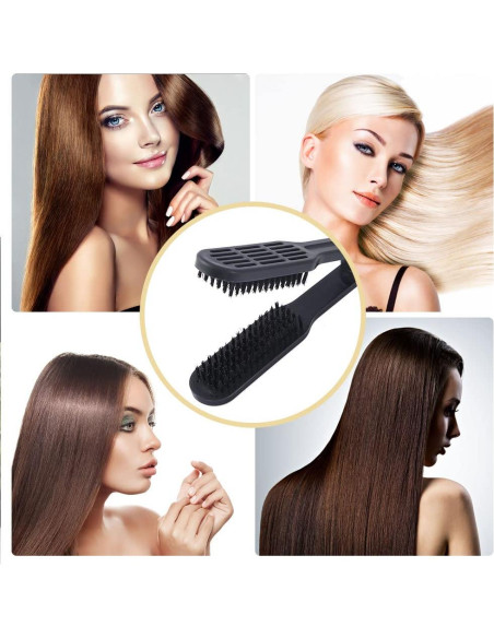 Cepillo Alisador Doble Cara JIANWEI Negro 23x4cm 140g