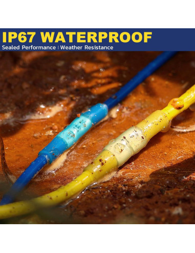 Conectores Termorretráctiles Haisstronica 80PCS AWG 26-10 Impermeables