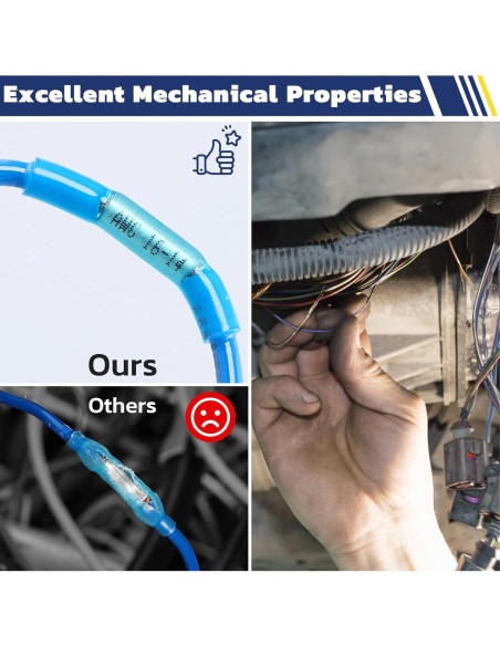 Conectores Termorretráctiles Haisstronica 80PCS AWG 26-10 Impermeables