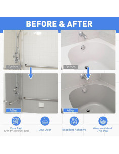 Pintura para Bañeras y Azulejos DWIL 16.5 oz Gris Claro Semibrillante 2