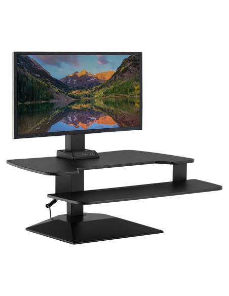 Elevador de Escritorio Eléctrico VARI Premier Negro 81.3 cm