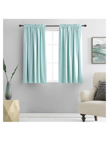Cortinas Opacas Aislantes Térmicas DONREN Aqua 106.68x114.3 cm 2 Paneles