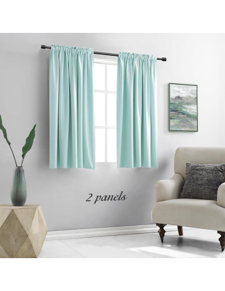 Cortinas Opacas Aislantes Térmicas DONREN Aqua 106.68x114.3 cm 2 Paneles