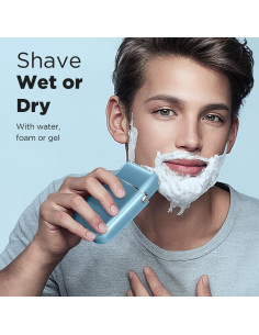 Afeitadora Eléctrica Portátil Emochies Azul Profundo IPX7 2