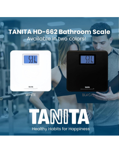 Balanza Digital de Baño Tanita HD-662 Negra 150 kg LCD