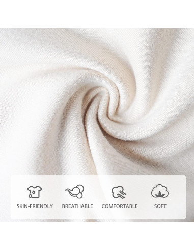 Konssy Conjunto de 6 Gorras Beanie para Bebés 0-6 Meses