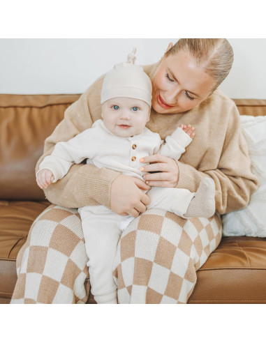 Konssy Conjunto de 6 Gorras Beanie para Bebés 0-6 Meses