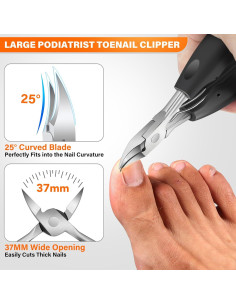 Cortauñas DRMODE para Uñas Gruesas y Encarnadas - Apertura Ancha 2